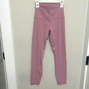 lululemon align pants 25”: color dusty pink, size 2